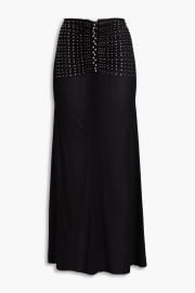 Studded Cupro Blend Jersey Maxi Skirt at The Outnet